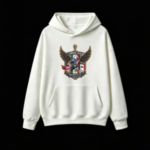 2026 FIFA World Cup United Bald Eagle USA Canada Mexico Official Logo Hoodie