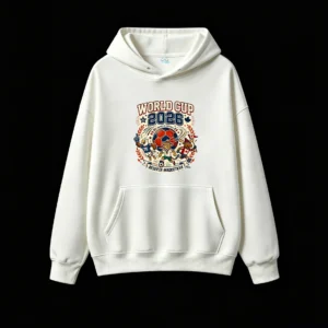 2026 FIFA World Cup Canada Mexico USA Retro Graphic Hoodie