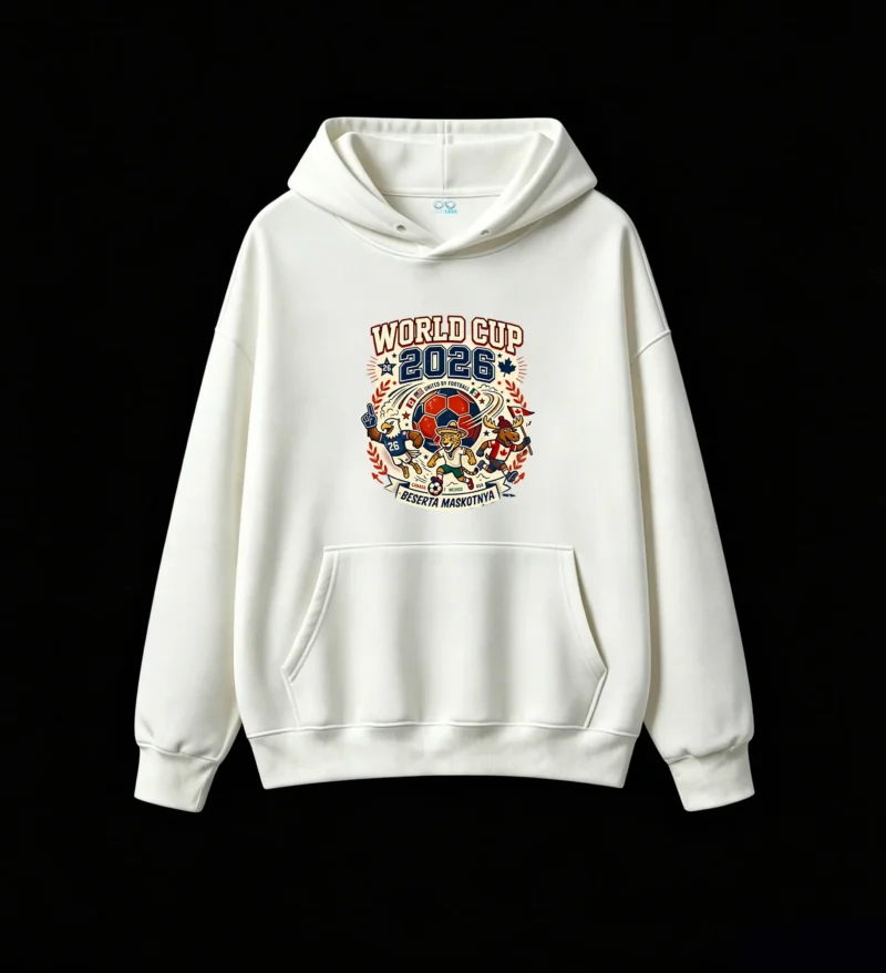 2026 FIFA World Cup Canada Mexico USA Retro Graphic Hoodie