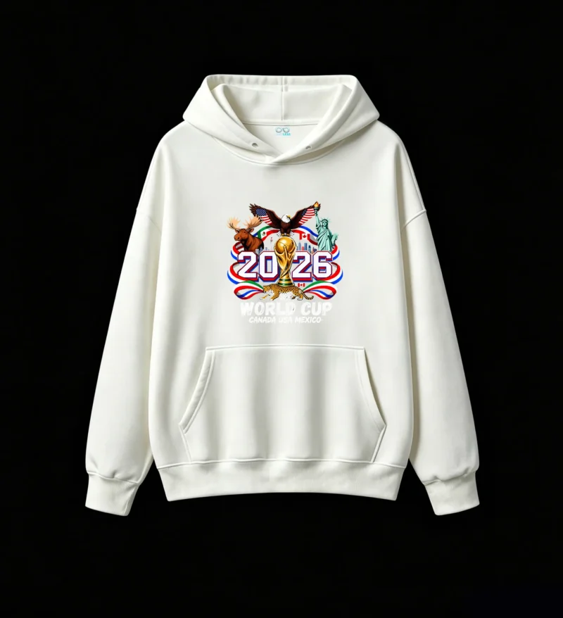 白卫正 Cozy Unisex Hoodie Sweatshirt with Front Pocket