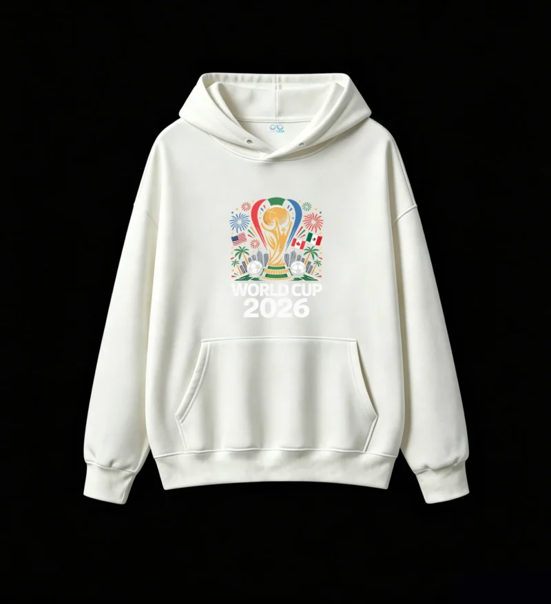 白卫正 2026 FIFA World Cup North America Hosts Graphic Hoodie