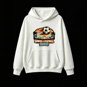 Summer of Football 2026 Retro Graphic Hoodie