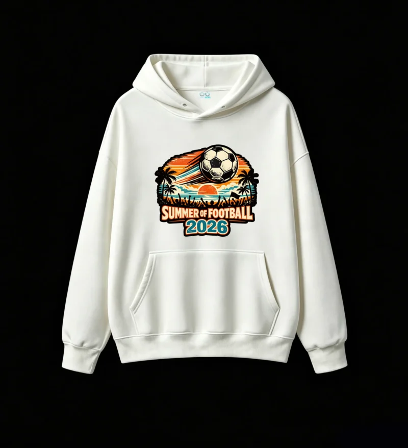 Summer of Football 2026 Retro Graphic Hoodie
