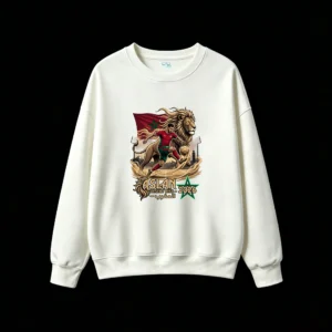 白卫正 Morocco 2026 World Cup Atlas Lions Dynamic Illustration Men's Hoodie