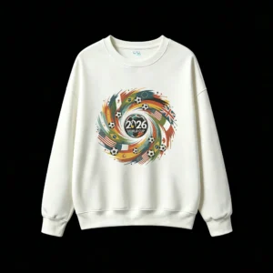 2026 FIFA World Cup Vibrant Swirling Vortex Graphic Hoodie