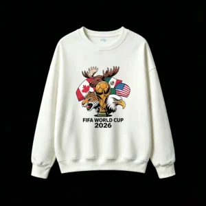 白卫正 FIFA World Cup 2026 Canada Mexico USA Host Nations Graphic Hoodie