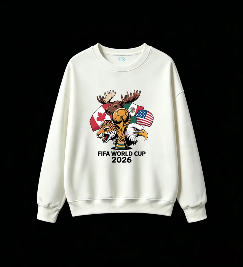 白卫正 FIFA World Cup 2026 Canada Mexico USA Host Nations Graphic Hoodie