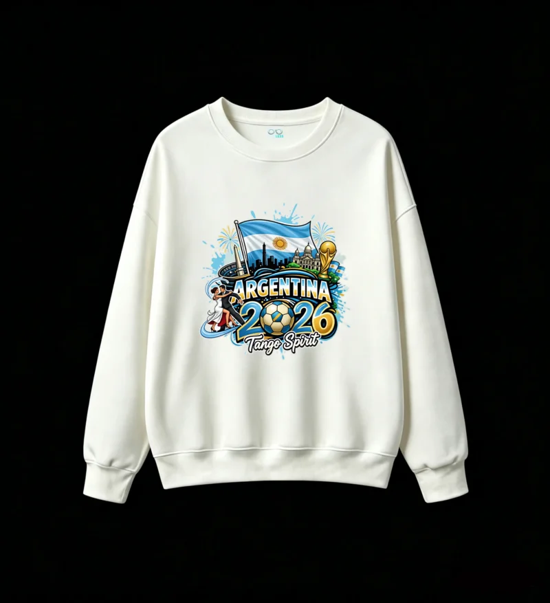 Argentina 2026 World Cup Football & Tango Spirit Graphic Hoodie
