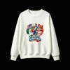 2026 FIFA World Cup USA Mexico Canada United Soccer Player Flag Silhouette Crew Neck Sweatshirt