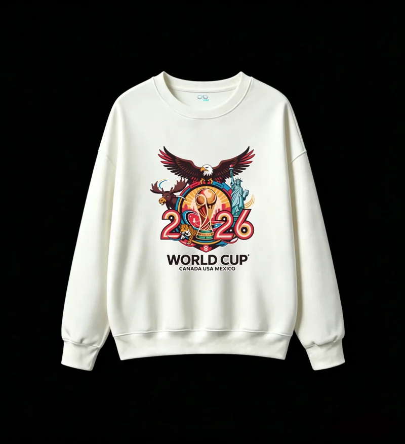 2026 FIFA World Cup Canada USA Mexico Official Graphic Hoodie