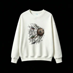North America Soccer Nations USA Mexico Canada Gritty Textured Hoodie
