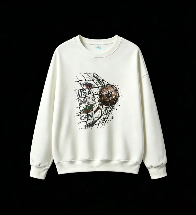 North America Soccer Nations USA Mexico Canada Gritty Textured Hoodie