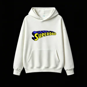 白卫正 Superdad Retro Comic Style 3D Text Hoodie