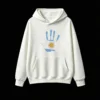 白卫正 Stylish Distressed Flag Design with Blue and White Stripes, Premium Cotton Blend Pullover Sweatshirt for Men Women, Perfect Gift for Football Fans, Independence Day Celebration, Casual Streetwear