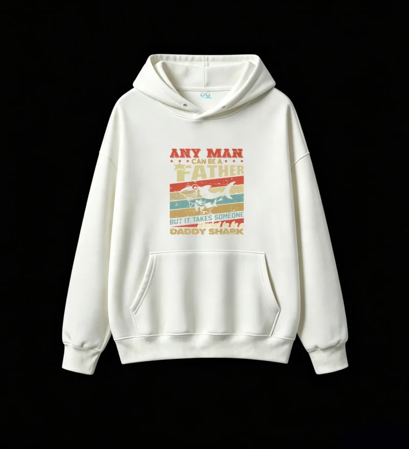 白卫正 Daddy Shark Fatherhood Hoodie