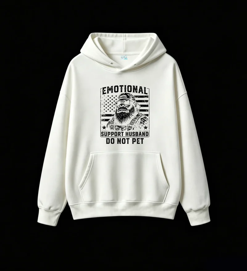 白卫正 Cozy Oversized Hoodie for Men and Women - Premium Cotton Blend Pullover Sweatshirt with Front Pocket
