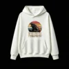 白卫正 Dadzilla Father of Monsters Retro Vintage Monster Roaring Sunset Graphic Hoodie