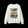 白卫正 PC Gamer Dad Retro Synthwave Vaporwave 80s Style Aesthetic Graphic Print Unisex Hoodie