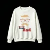 World's Best Dad Mustache Glasses Graphic Hoodie - Retro Vintage Father's Day Sweatshirt