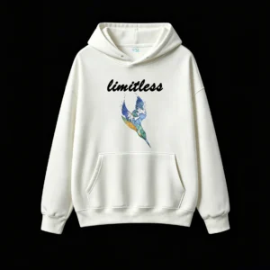 白卫正 Ocean Wave Kingfisher Bird Art Hoodie