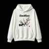 白卫正 Artistic Sakura Cherry Blossom Ink Wash Painting Hoodie