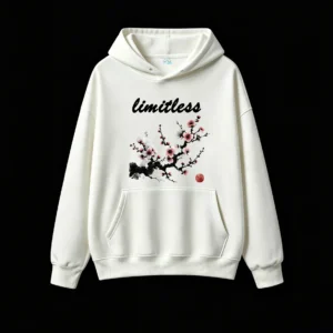 Artistic Sakura Cherry Blossom Ink Wash Painting Hoodie