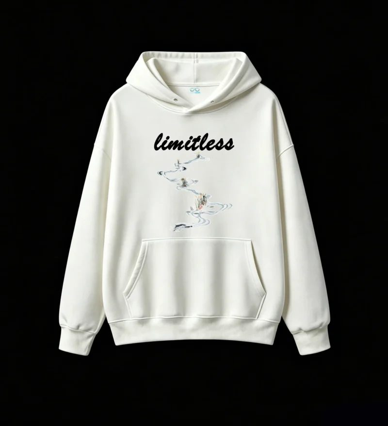 白卫正 Serene River and Water Lilies Art Hoodie