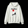 白卫正 Stylized Crane Bird Red Sun Graphic Hoodie