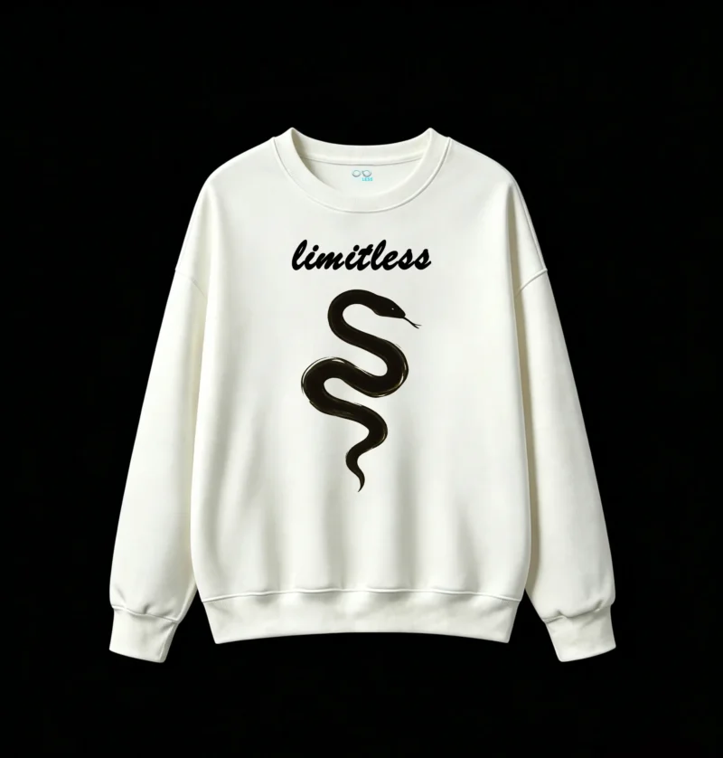 白卫正 No-Brand Unisex Oversized Dark Glossy Eel Graphic Hoodie