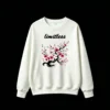白卫正 Ethereal Pink Cherry Blossom Print Hoodie