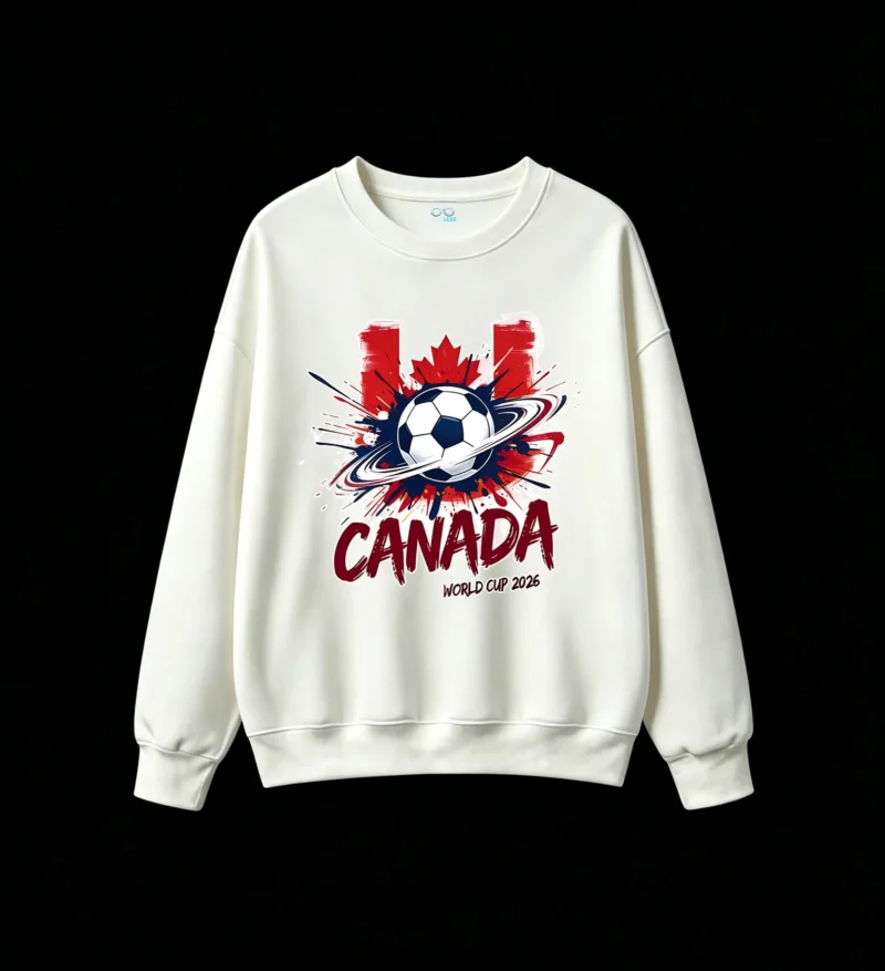 Canada Soccer World Cup 20XX Grunge Graphic Hoodie