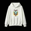 白卫正 Vibrant Condor Shield and Mountain Design, Soft Cotton Blend Pullover Sweatshirt , Unisex Streetwear for Travelers, History Enthusiasts, and Latin American Pride Events