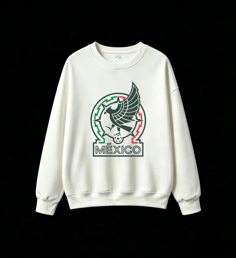 Mexico National Football Team Golden Eagle Cactus Shield Logo Hoodie