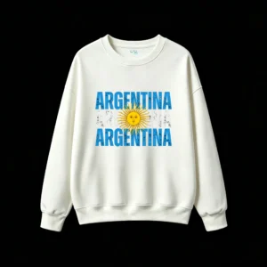 白卫正 Argentina Sun of May Distressed Grunge Vintage T-Shirt