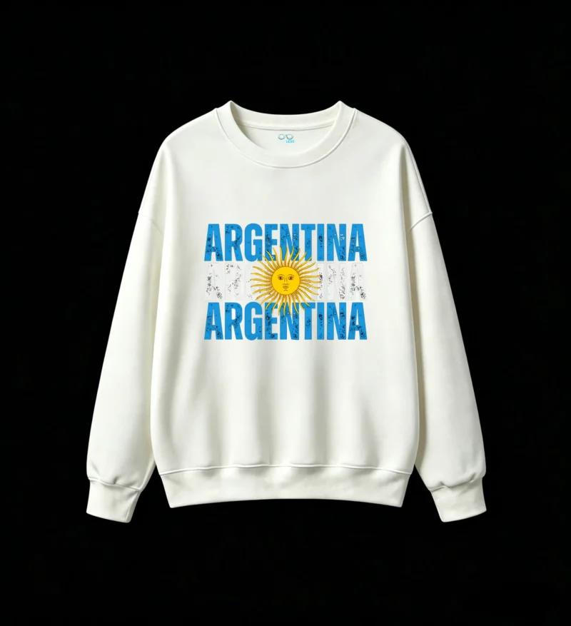 Argentina Sun of May Distressed Grunge Vintage T-Shirt