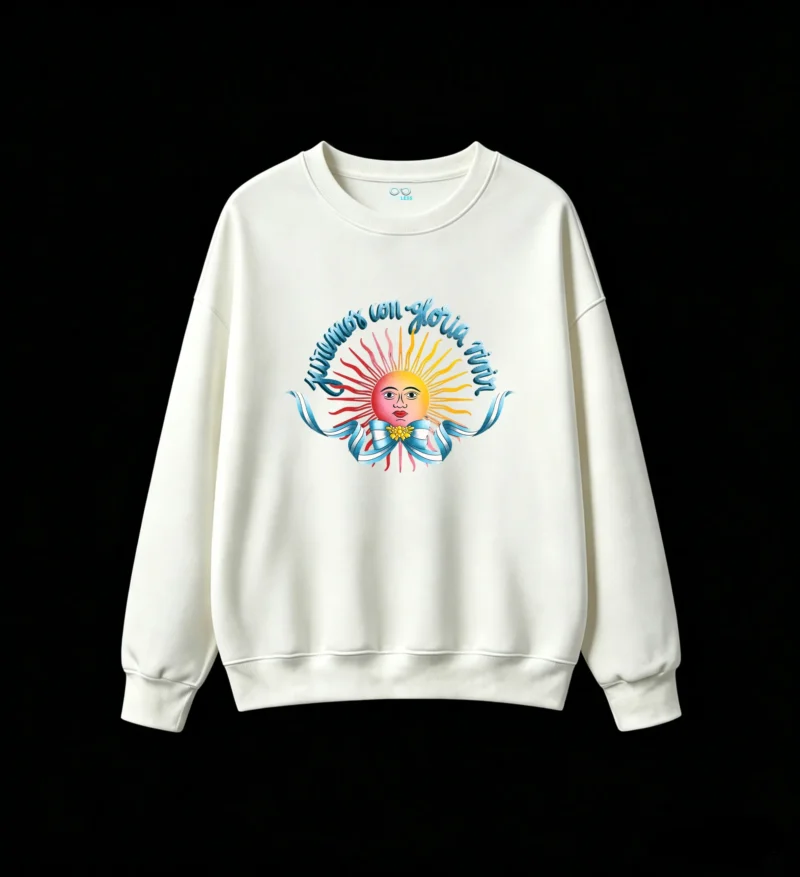 Juremos Con Gloria Eterna Argentine Sun of May Pop Art Unisex Hoodie