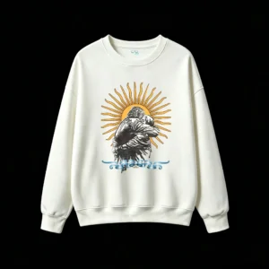白卫正 Argentina Sun of May Embracing Couple Graphic Hoodie