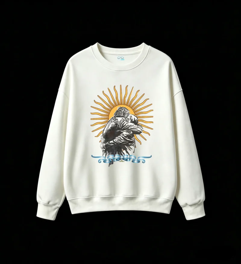 Argentina Sun of May Embracing Couple Graphic Hoodie