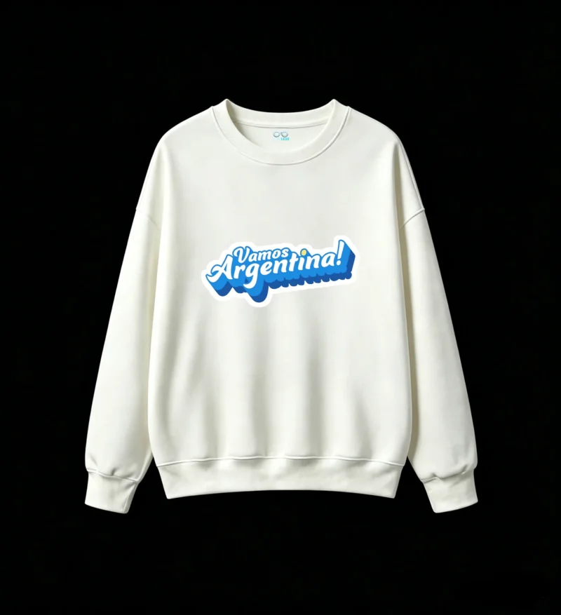 Vamos Argentina! - Men's & Women's No-Cap Hoodie, Stylish Blue Cloud