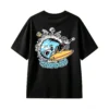 Funny Back Print T-Shirt for Women Men - Casual Short Sleeve Graphic Tee