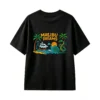 黑t Mailibu Dreams Vintage Travel Poster T-Shirt