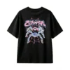 黑t Funny Back Print T-Shirt