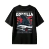 黑t Godzilla Run For Your Life Graphic T-Shirt