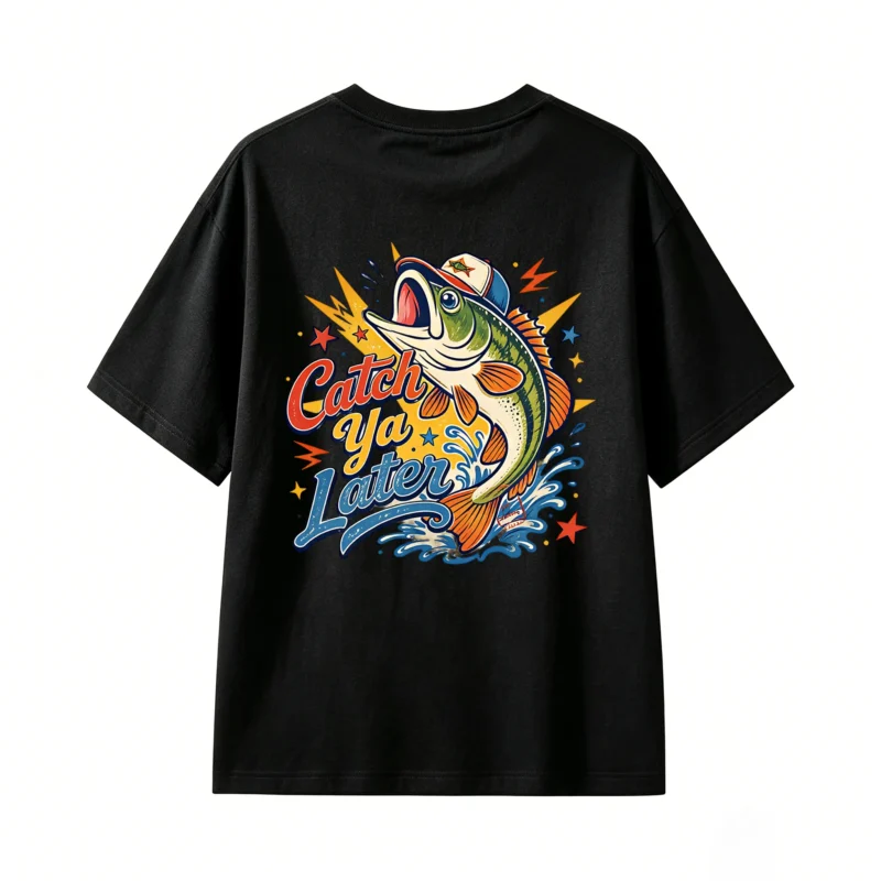 Catch Ya Later Retro Fishing T-Shirt