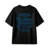 黑t Funny Back Print T-Shirt