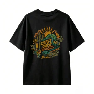 West Coast California Retro Surf Graphic Tee