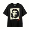 黑t Tees with prints of Argentine national heroes