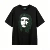 黑t Tees with prints of Argentine national heroes