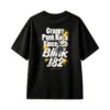 Blink-182 Punk Band Vintage Distressed Print T-Shirt, American Street Cartoon Loose-Fit Unisex Short Sleeve Tee