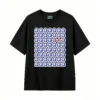 黑t Tees with prints of Argentine national heroes